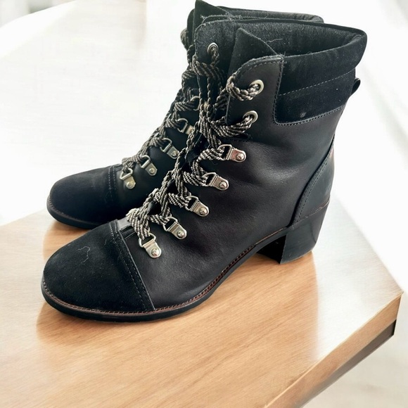 Sam Edelman Manchester military lace-up ladies boots size 7.5 US M EU 37.5 - Picture 1 of 8